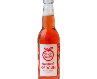Järvsö Musteri mousserande jordgubbsdryck på flaska