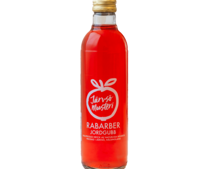 Järvsö Musteri rabarber jordgubbsdryck på flaska