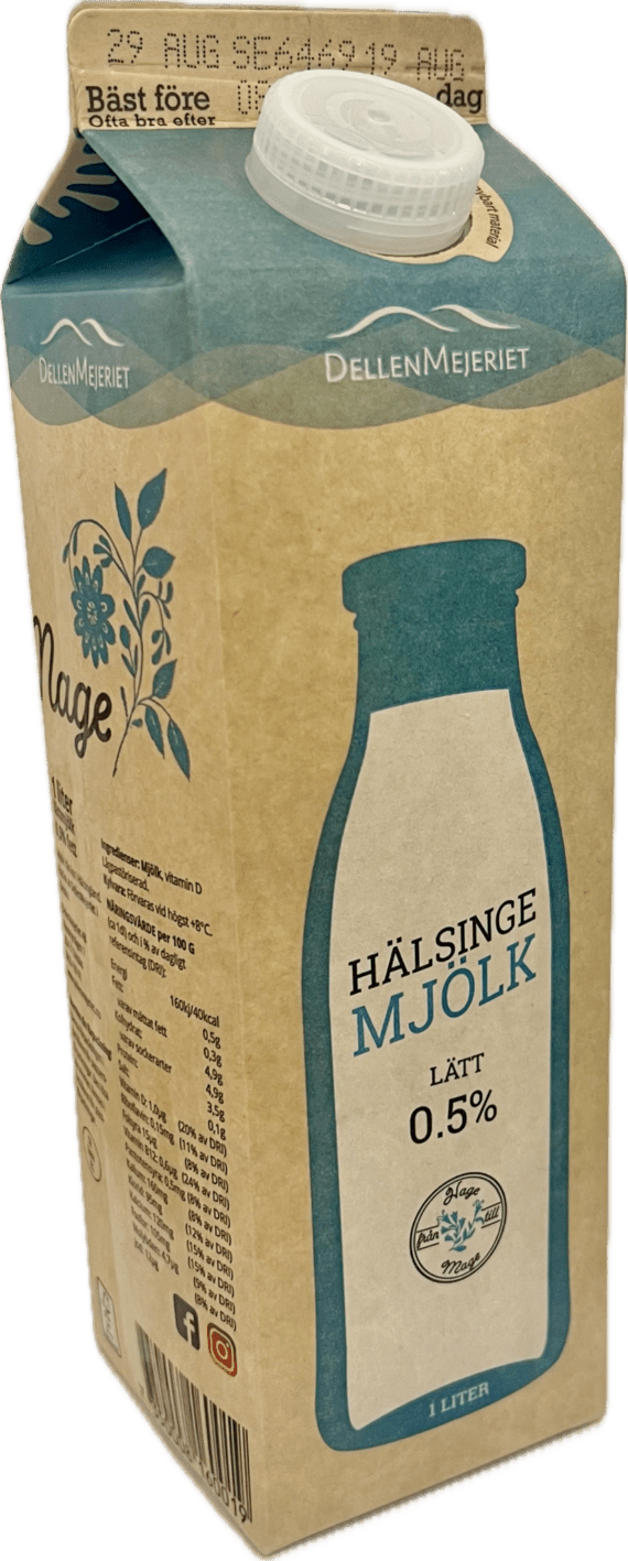 Hälsingelättmjölk 0,5%