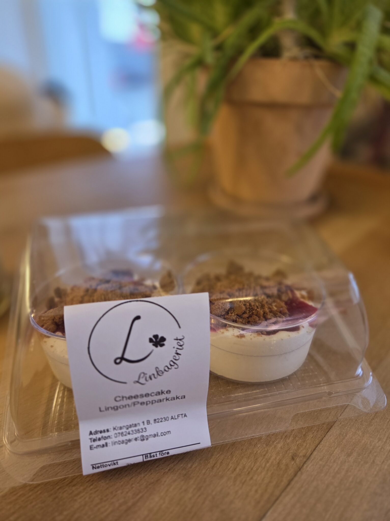 Fryst Cheesecake 2p Lingon/Pepparkaka