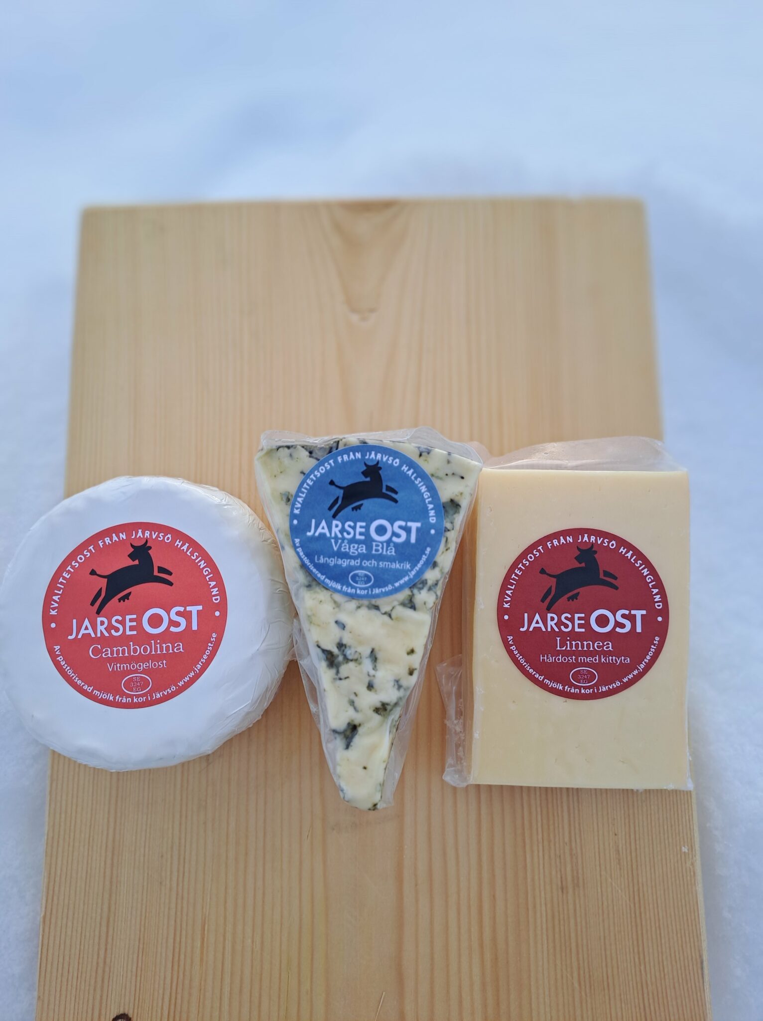 Blandad ost, tre sorter, 6,5 kg